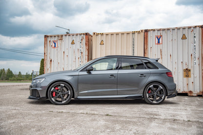 Sideskørter diffuser Street Pro + Flaps Audi RS3 8V Sportback