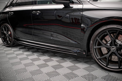 Sideskørter diffuser Street Pro + Flaps Audi RS3 Sportback 8Y