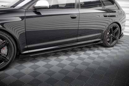 Sideskørter diffuser Street Pro + Flaps Audi RS6 Avant C6