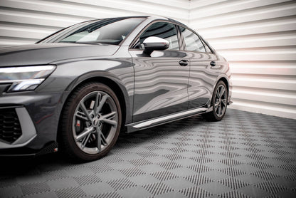 Sideskørter diffuser Street Pro + Flaps Audi S3 / A3 S-Line 8Y / 8Y Facelift