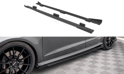 Sideskørter diffuser Street Pro + Flaps Audi S3 / A3 S-Line Sportback 8V Facelift