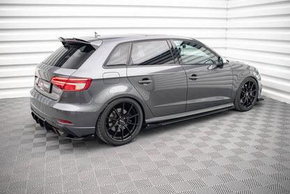 Sideskørter diffuser Street Pro + Flaps Audi S3 / A3 S-Line Sportback 8V Facelift