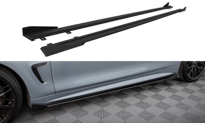 Sideskørter diffuser Street Pro + Flaps BMW 4 Coupe / Gran Coupe / Cabrio M-Pack F32 / F36 / F33