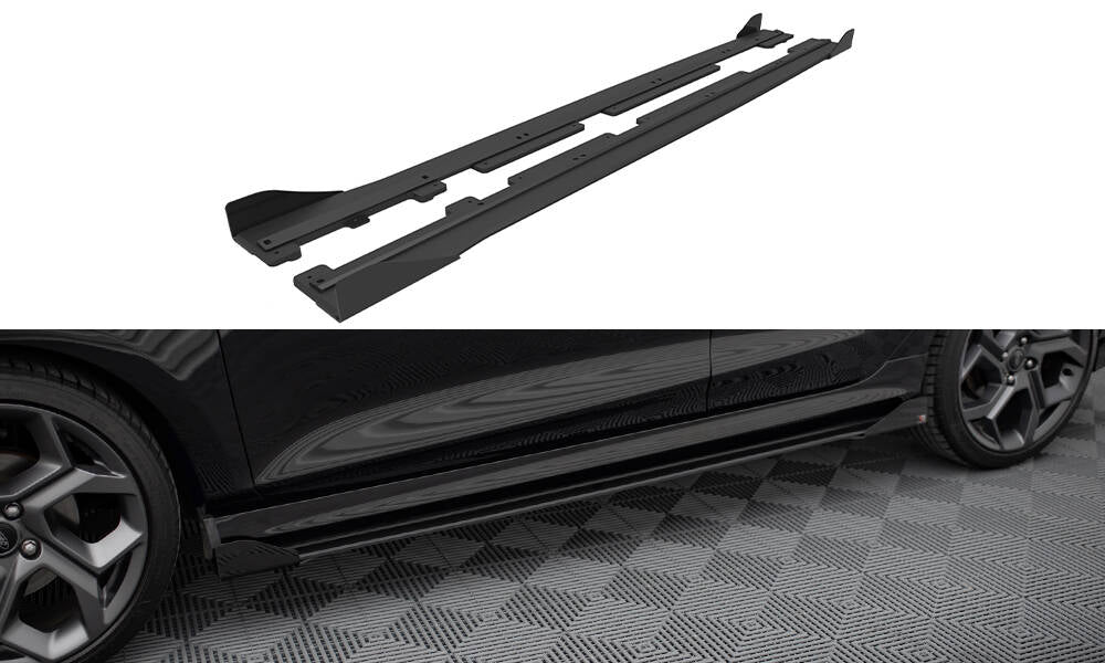 Sideskørter diffuser Street Pro + Flaps Ford Fiesta ST / ST-Line Mk8