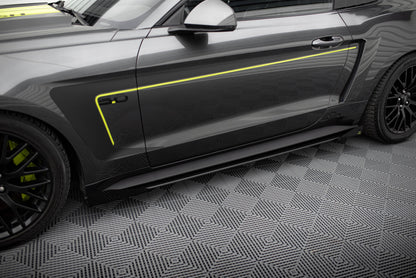 Sideskørter diffuser Street Pro + Flaps Ford Mustang GT Mk6