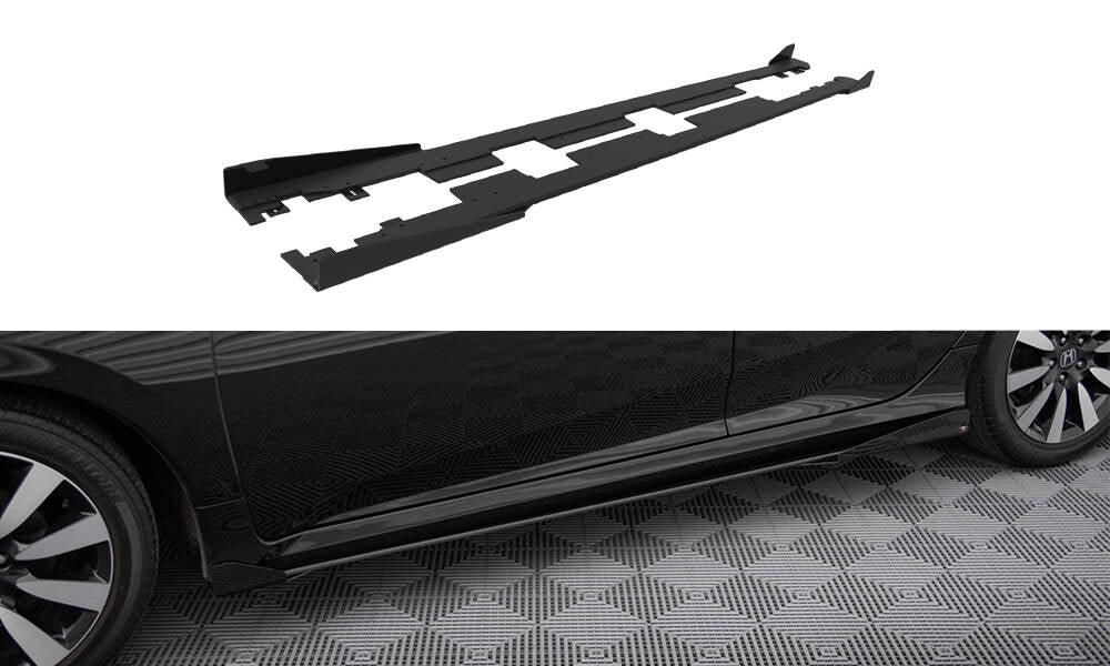 Sideskørter diffuser Street Pro + Flaps Honda Civic Mk10