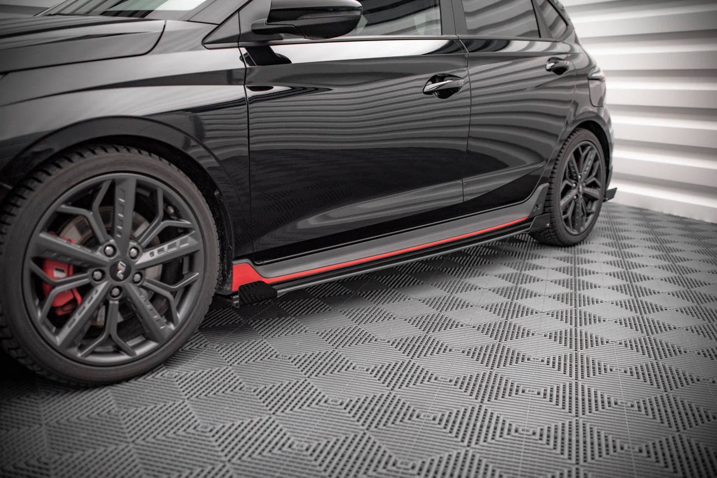 Sideskørter diffuser Street Pro + Flaps Hyundai I20 N Mk3