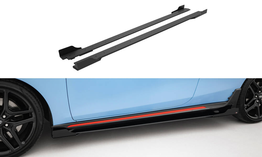 Sideskørter diffuser Street Pro + Flaps Hyundai Veloster N Mk2