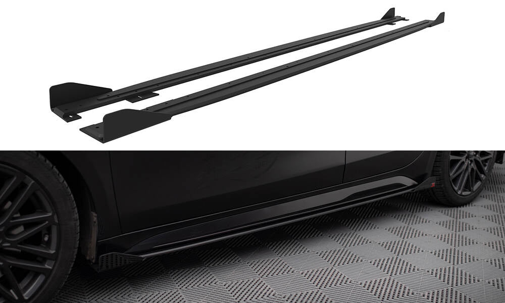 Sideskørter diffuser Street Pro + Flaps Kia Proceed GT / GT-Line Mk1 Facelift / Ceed GT Mk3 Facelift