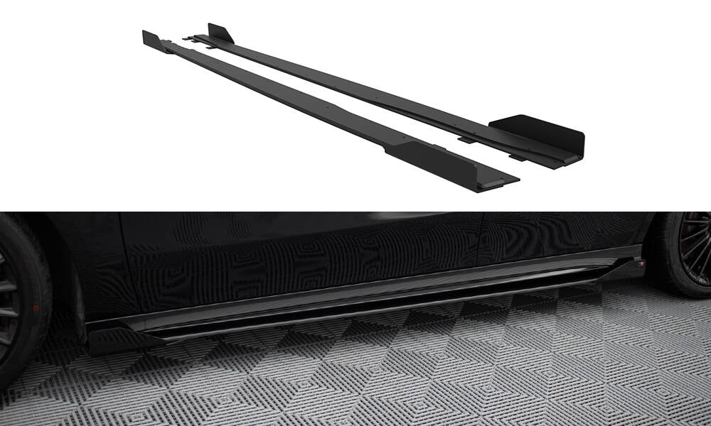 Sideskørter diffuser Street Pro + Flaps Mercedes-AMG A35 W177 Facelift