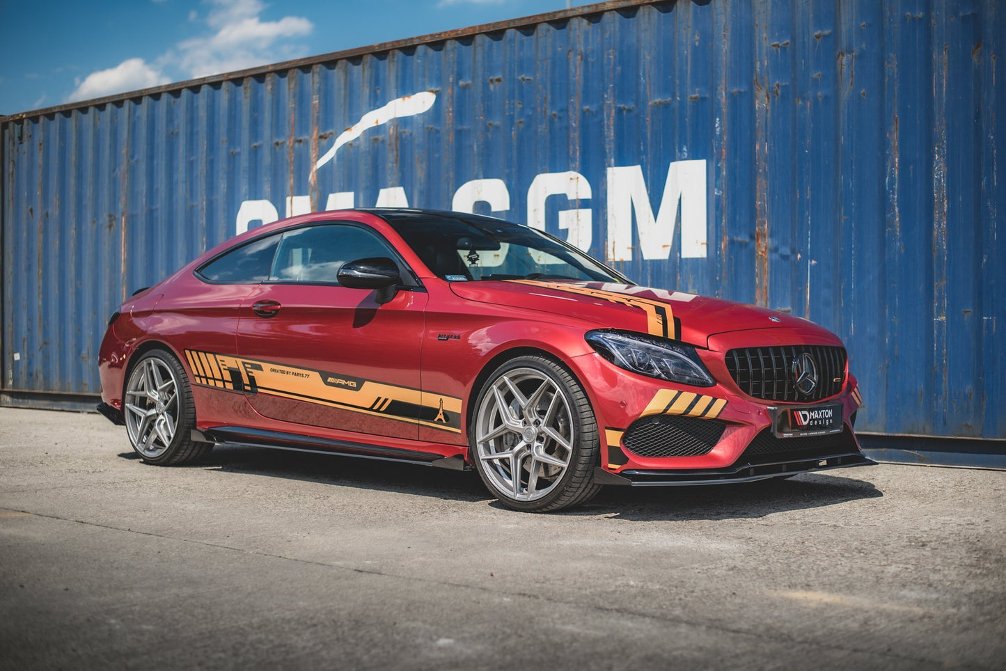 Sideskørter diffuser Street Pro + Flaps Mercedes-AMG C43 Coupe C205