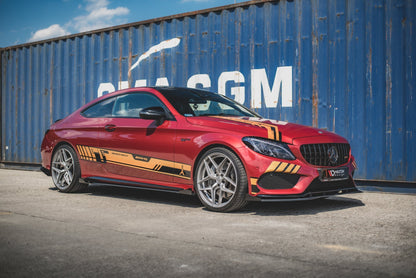 Sideskørter diffuser Street Pro + Flaps Mercedes-AMG C43 Coupe C205
