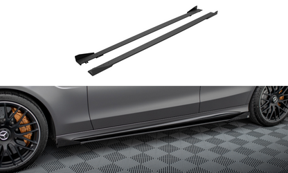 Sideskørter diffuser Street Pro + Flaps Mercedes-AMG C63 Sedan / Estate W205 Facelift