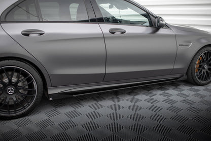 Sideskørter diffuser Street Pro + Flaps Mercedes-AMG C63 Sedan / Estate W205 Facelift