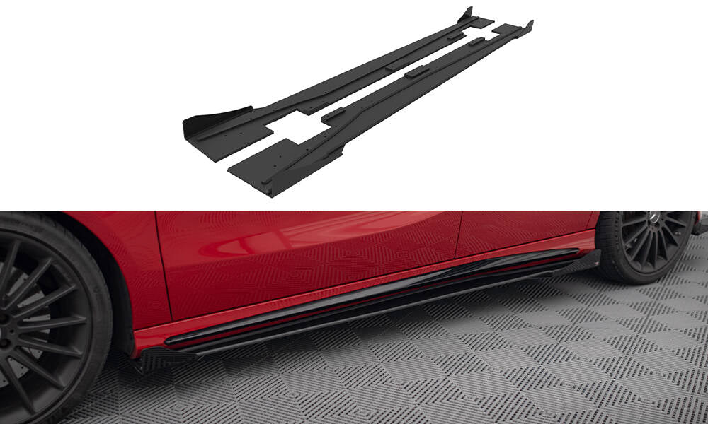 Sideskørter diffuser Street Pro + Flaps Mercedes-Benz A 45 AMG W176 Facelift