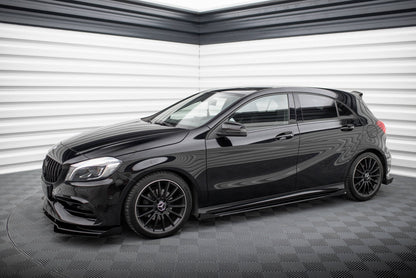 Sideskørter diffuser Street Pro + Flaps Mercedes-Benz A AMG-Line W176 Facelift