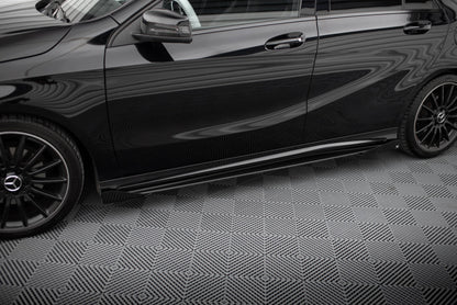 Sideskørter diffuser Street Pro + Flaps Mercedes-Benz A AMG-Line W176 Facelift
