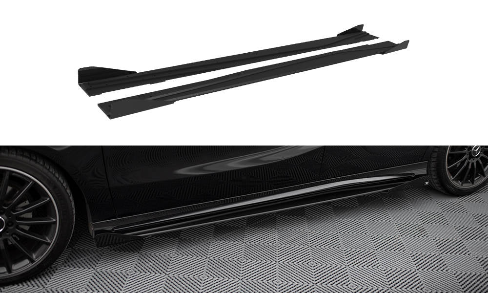 Sideskørter diffuser Street Pro + Flaps Mercedes-Benz A AMG-Line W176 Facelift