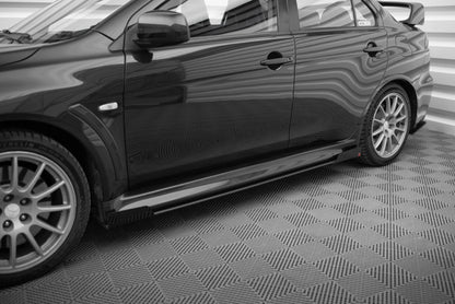 Sideskørter diffuser Street Pro + Flaps Mitsubishi Lancer EVO X