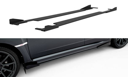Sideskørter diffuser Street Pro + Flaps Subaru Impreza WRX STI Mk3 Facelift