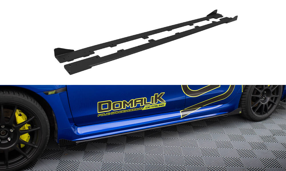 Sideskørter diffuser Street Pro + Flaps Subaru WRX STI Mk1