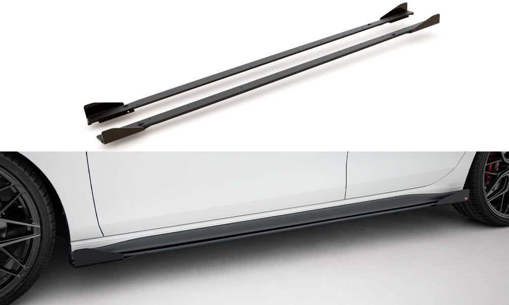 Sideskørter diffuser Street Pro + Flaps Volkswagen Golf GTI / GTE / GTI Clubsport / R-Line Mk8