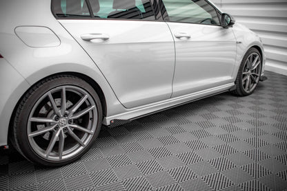 Sideskørter diffuser Street Pro + Flaps Volkswagen Golf R Mk7