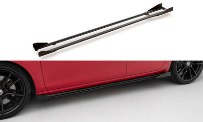Sideskørter diffuser Street Pro + Flaps Volkswagen Golf R / R-Line Mk7 Facelift
