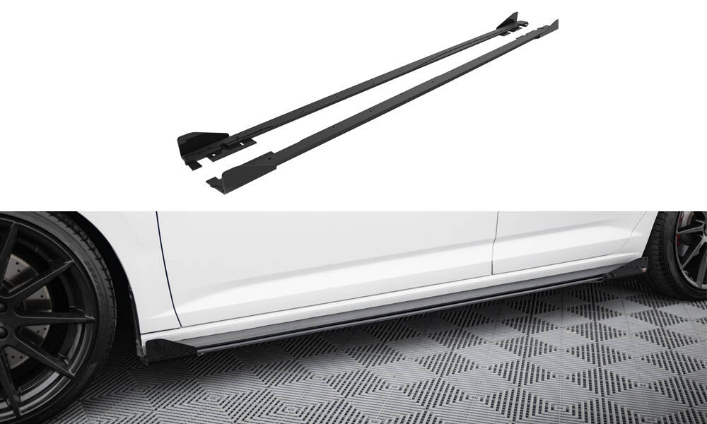 Sideskørter diffuser Street Pro + Flaps Volkswagen Jetta GLI Mk7