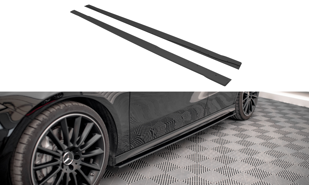 Sideskørter diffuser Street Pro Mercedes A35 AMG / AMG-Line Aero Pack W177
