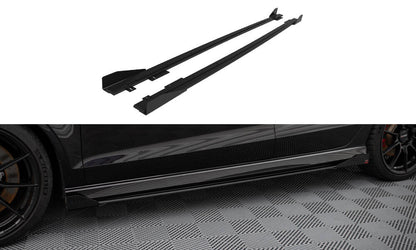 Sideskørter diffuser V.1 Street Pro + Flaps Audi RS3 Sedan 8V Facelift