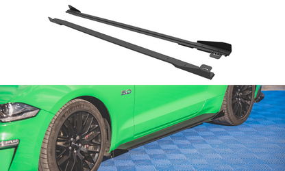 Sideskørter diffuser V.1 Street Pro + Flaps Ford Mustang GT Mk6 Facelift