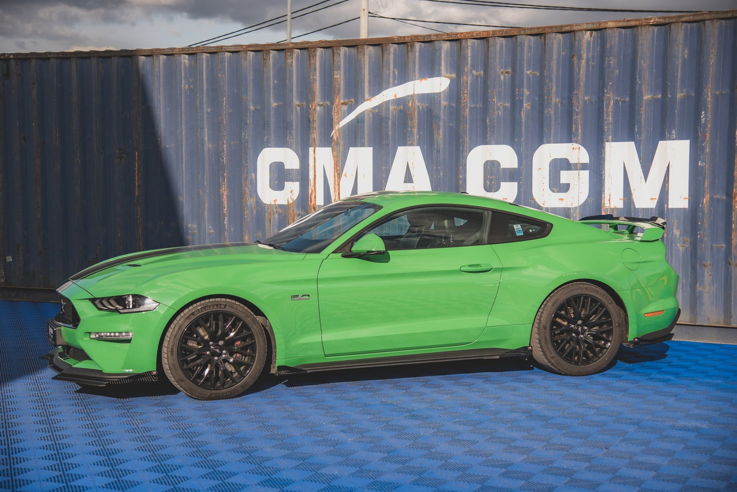 Sideskørter diffuser V.1 Street Pro + Flaps Ford Mustang GT Mk6 Facelift