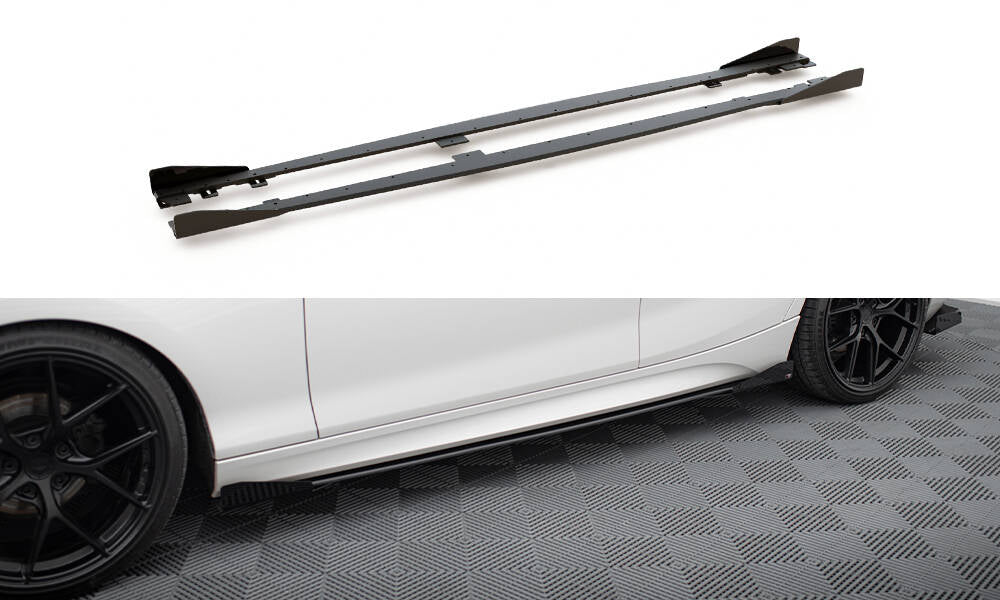 Sideskørter diffuser Street Pro V.2 + Flaps til BMW 1 F20 M135i / M140i / M-Pack