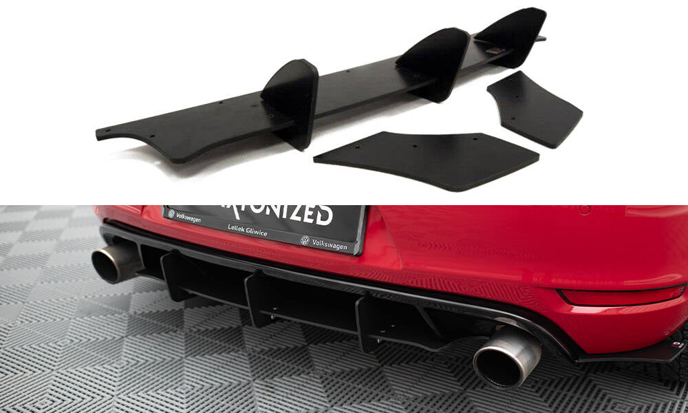 Bagerste diffuser & Bagerste sidesplitter VW GOLF VI GTI / 35TH